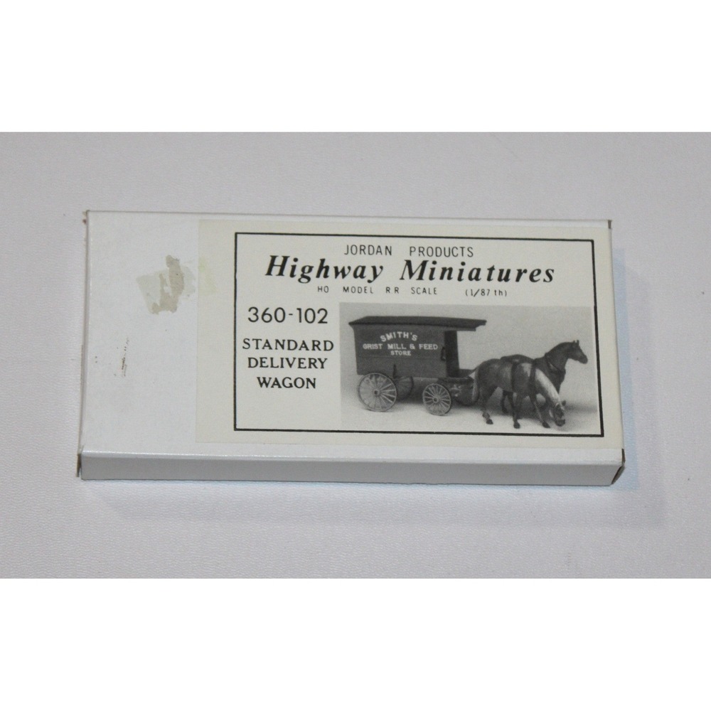 Jordan Products Standard Delivery Wagon model railroad kit HO 1/87 Scale 360-102